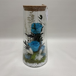 Terrario cónico en tonos azules - Imagen 2