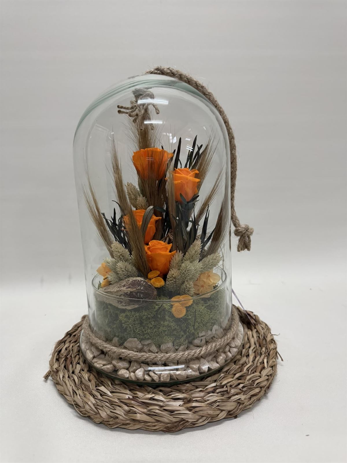 Terrario cúpula con cuerda en tonos naranjas - Imagen 3