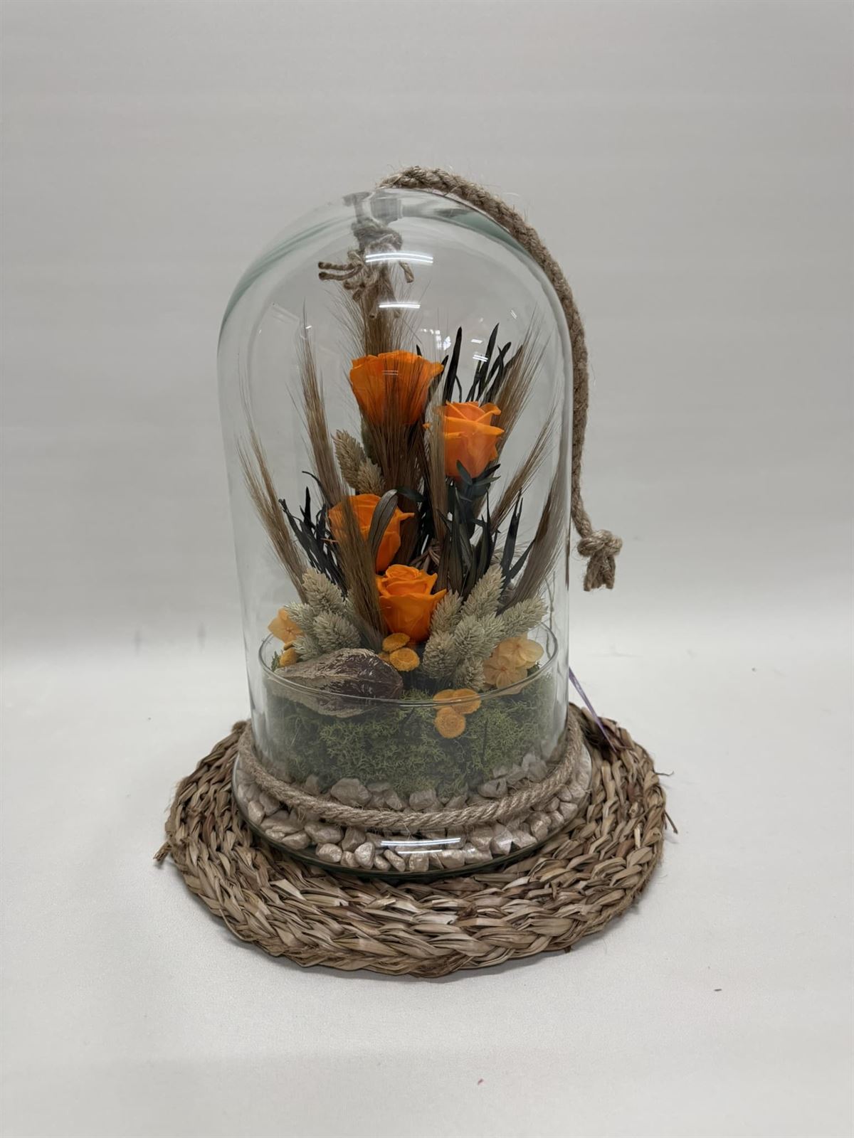 Terrario cúpula con cuerda en tonos naranjas - Imagen 4