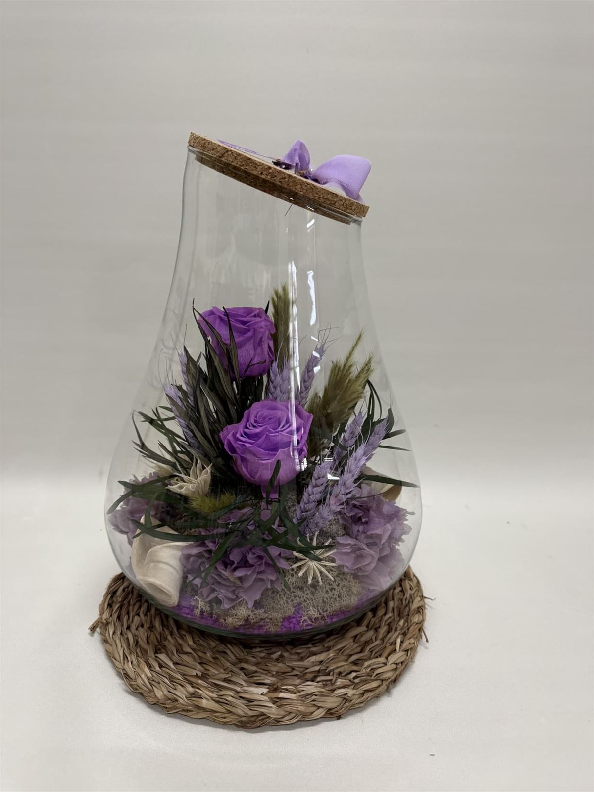 Terrario kumbolo en tonos morados - Imagen 1