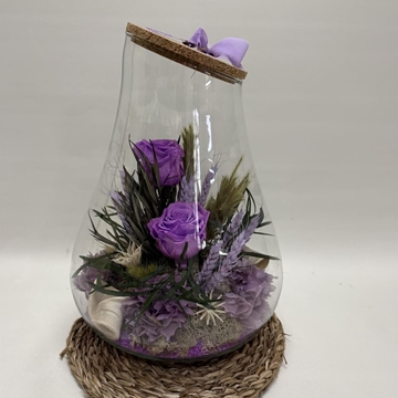 Terrario kumbolo en tonos morados - Imagen 1