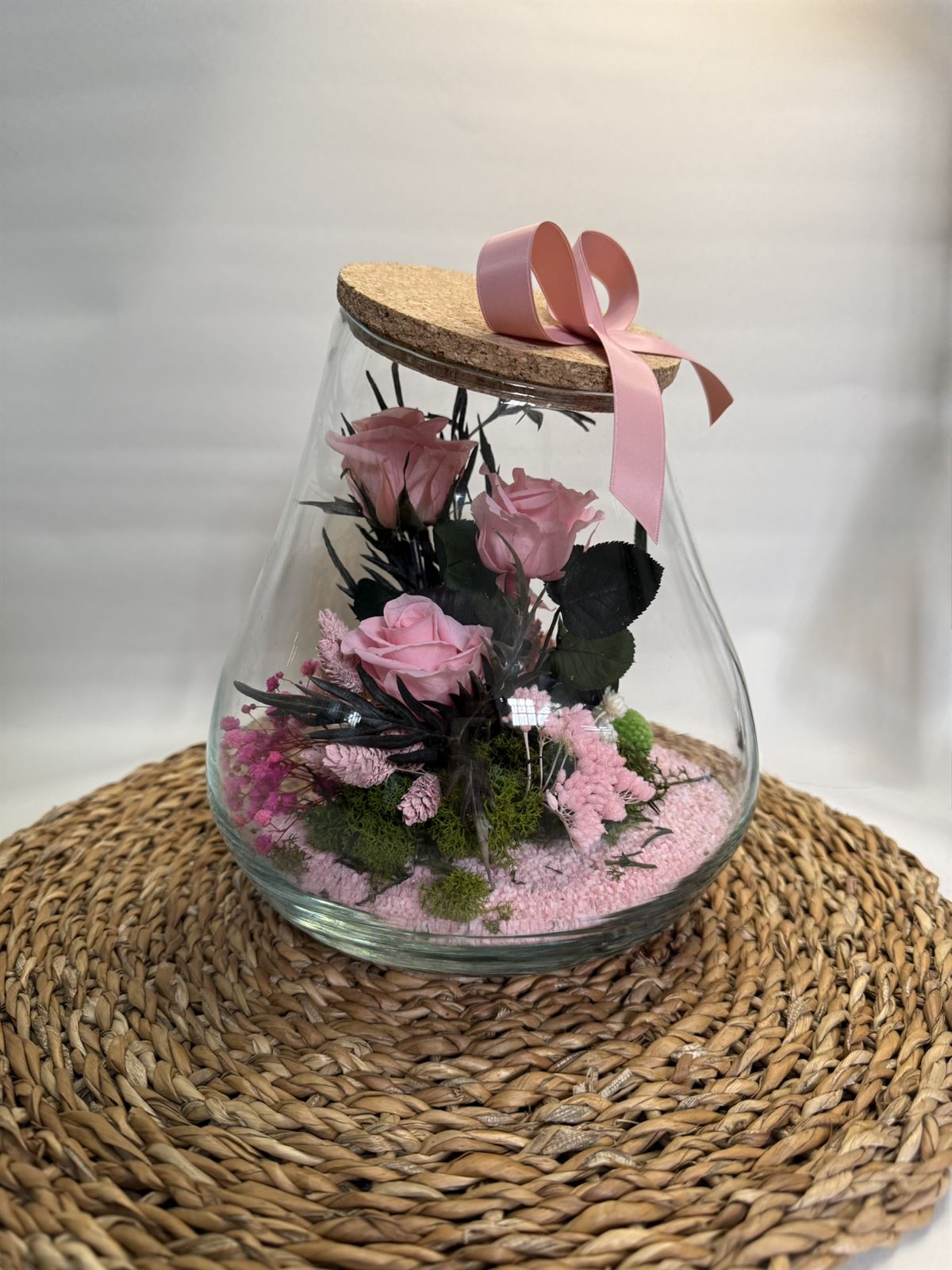 Terrario kumbolo pequeño en tono rosa - Imagen 2