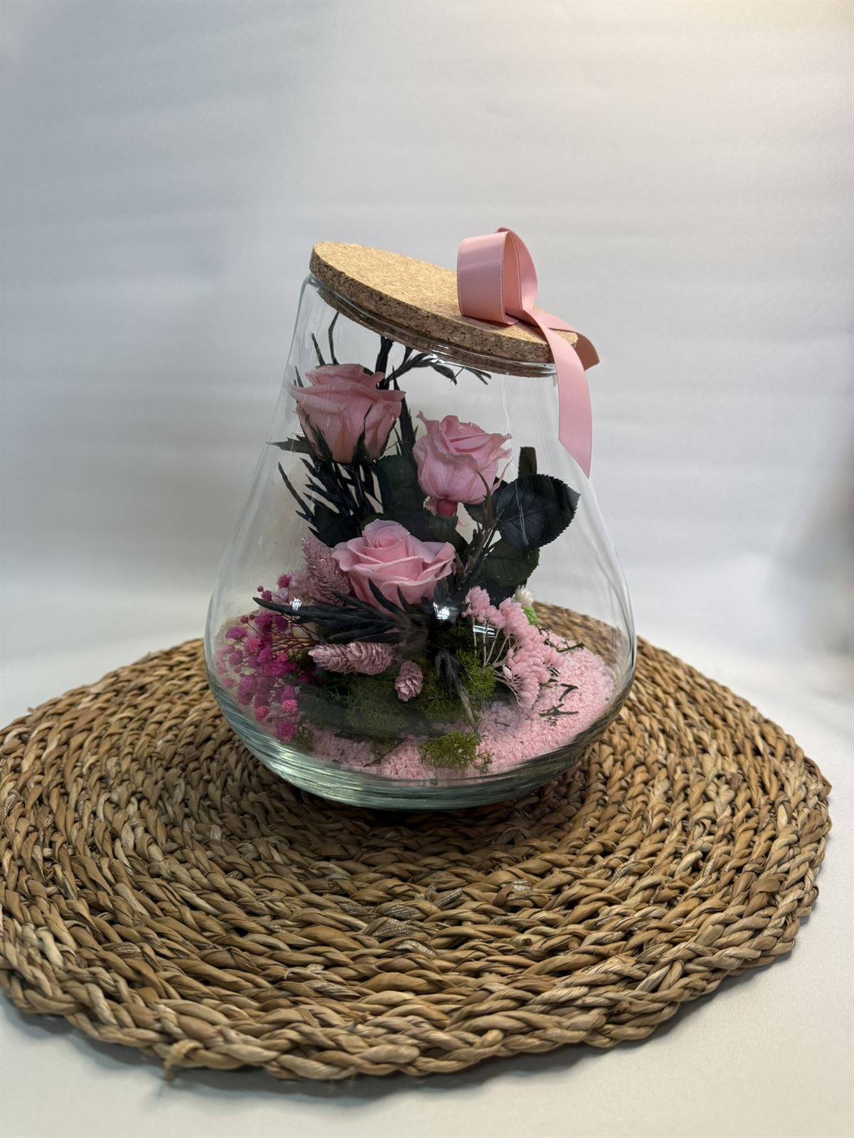 Terrario kumbolo pequeño en tono rosa - Imagen 3