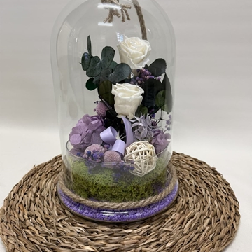 Terrarium cuerda en tonos blancos - Imagen 2