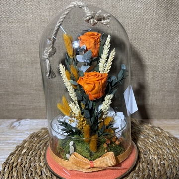 Terrarium cuerda en tonos naranjas - Imagen 1