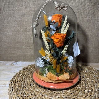 Terrarium cuerda en tonos naranjas - Imagen 2