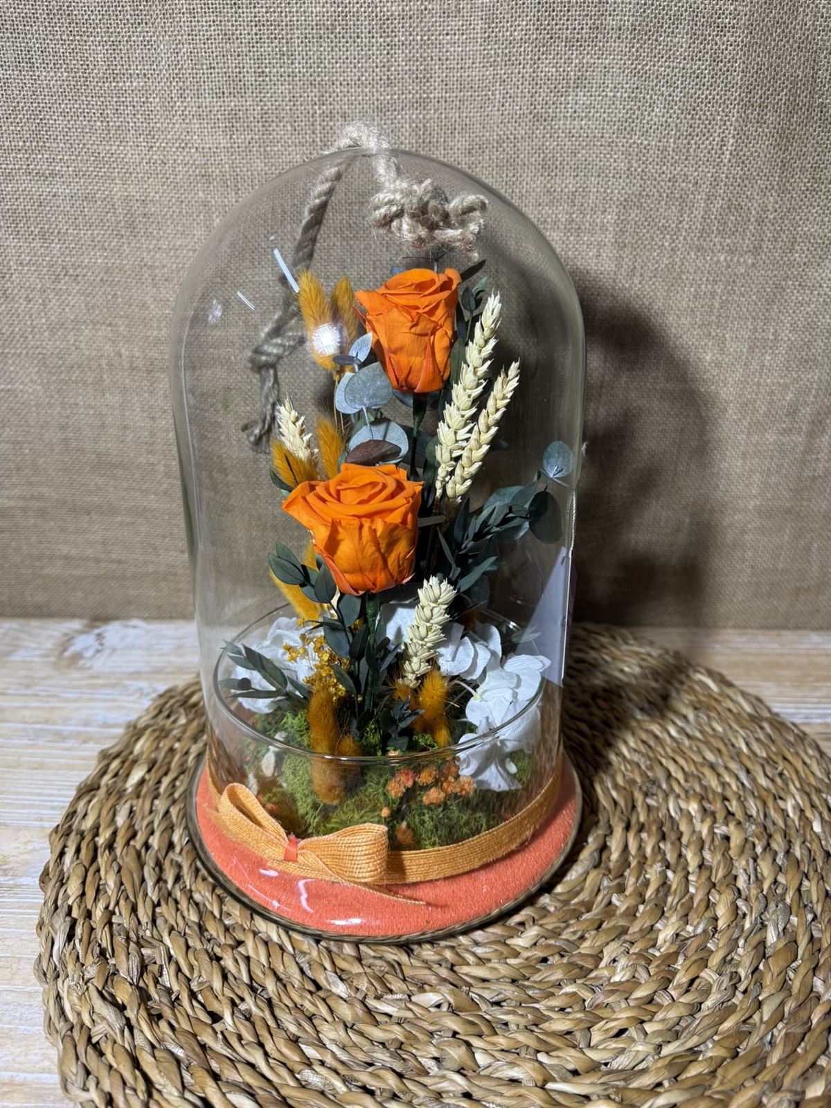 Terrarium cuerda en tonos naranjas - Imagen 4