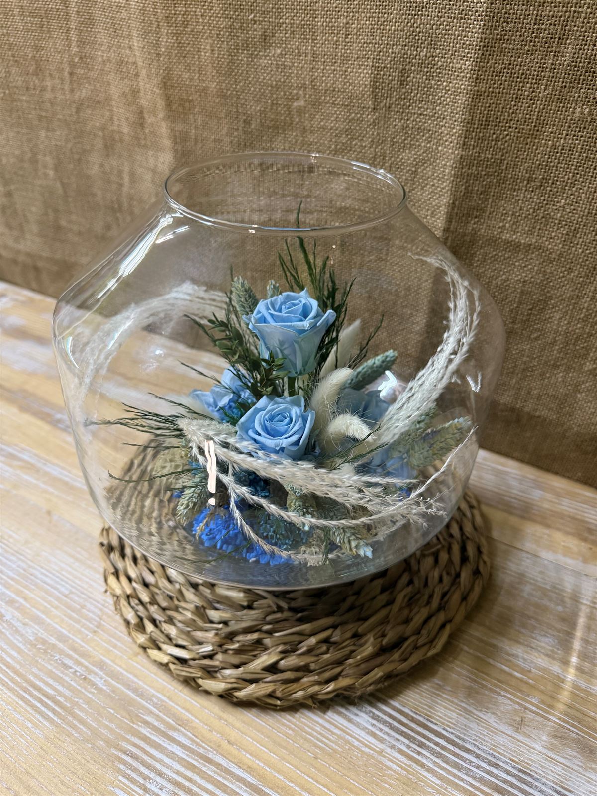 Terrarium en tonos azul claro - Imagen 2