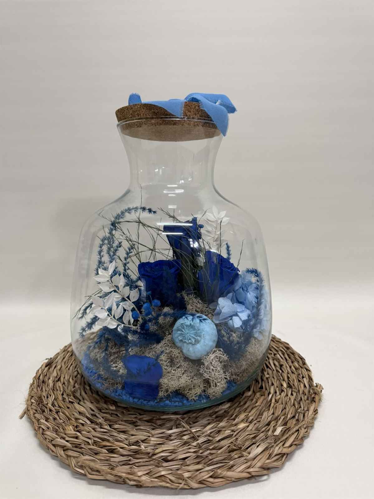 Terrarium en tonos azules - Imagen 1