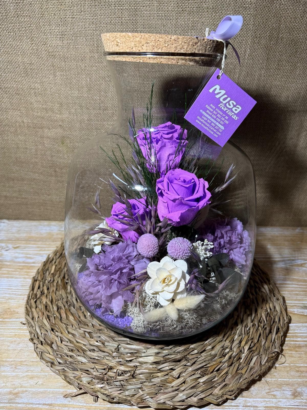 Terrarium en tonos lilas - Imagen 6