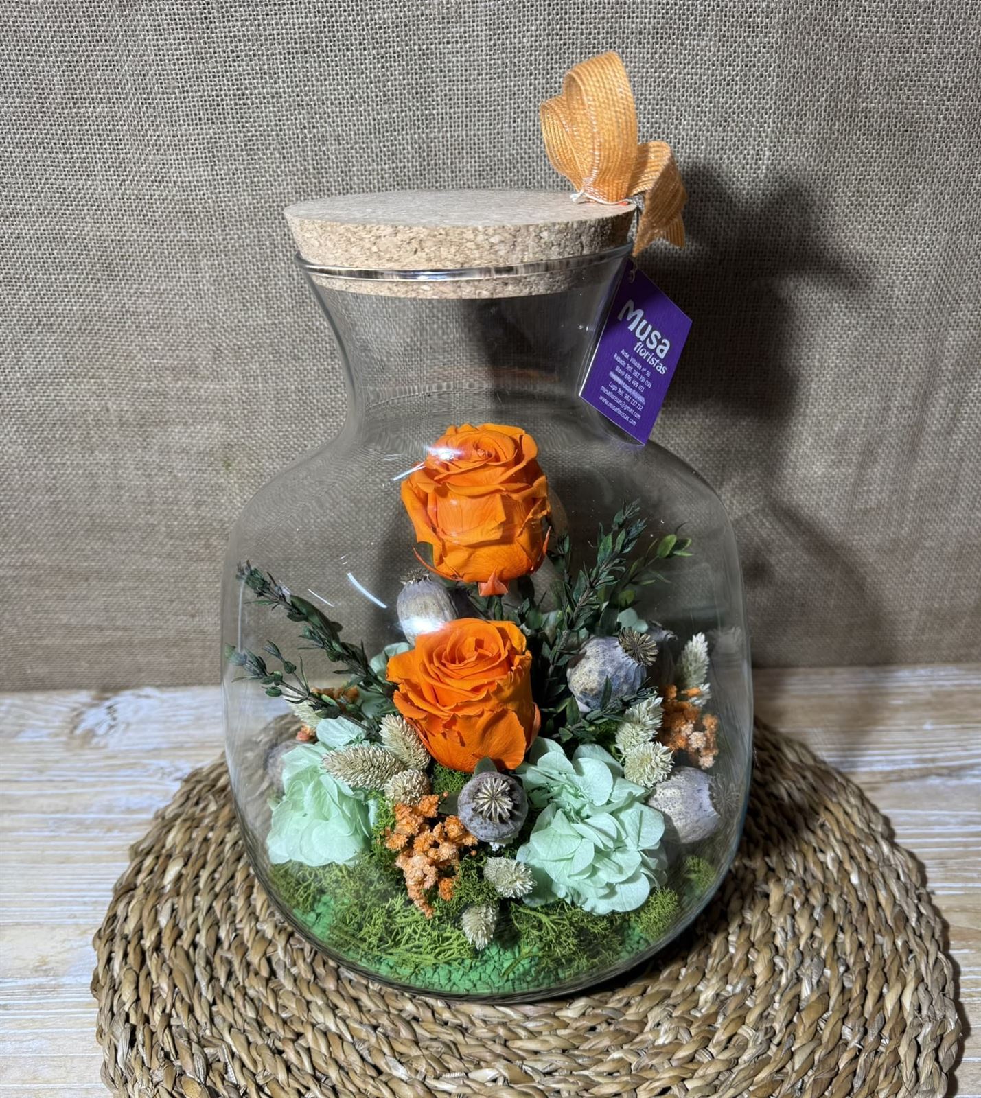 Terrarium en tonos naranja - Imagen 2