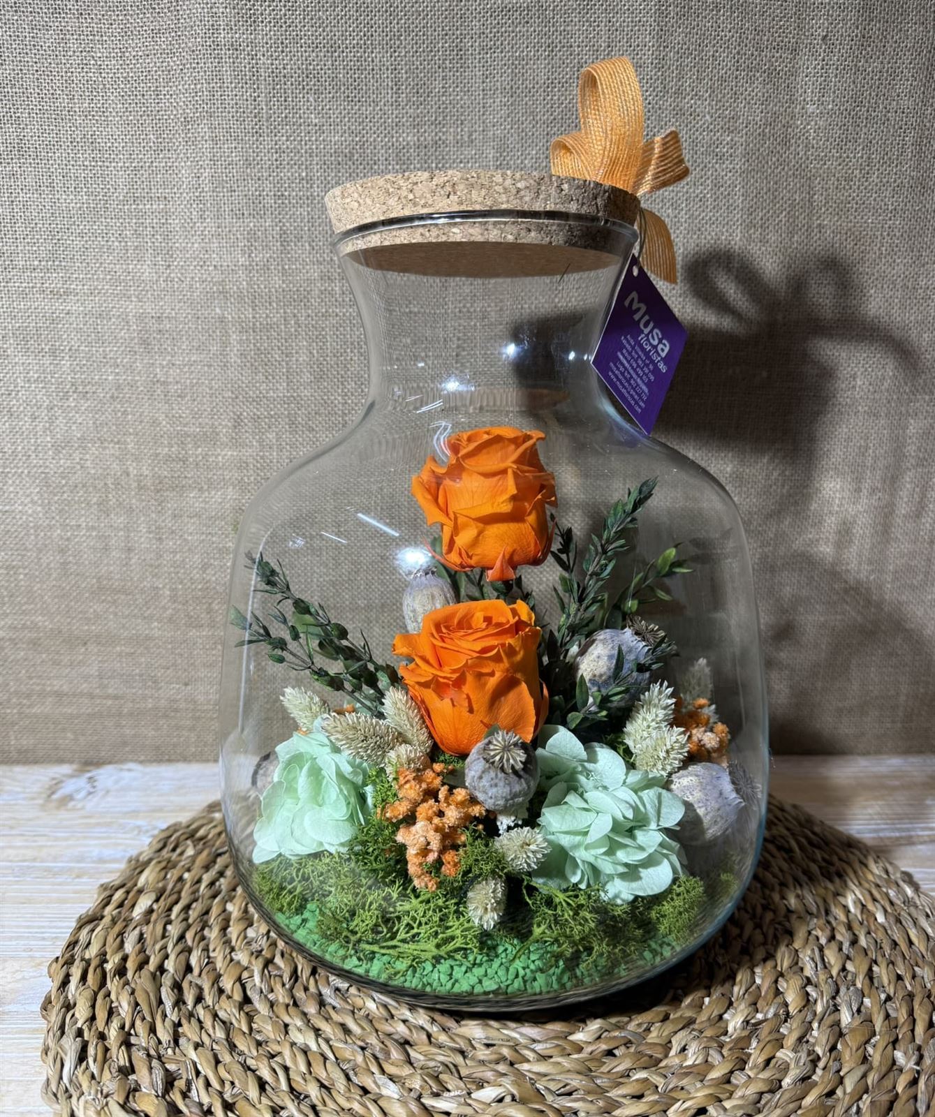 Terrarium en tonos naranja - Imagen 3
