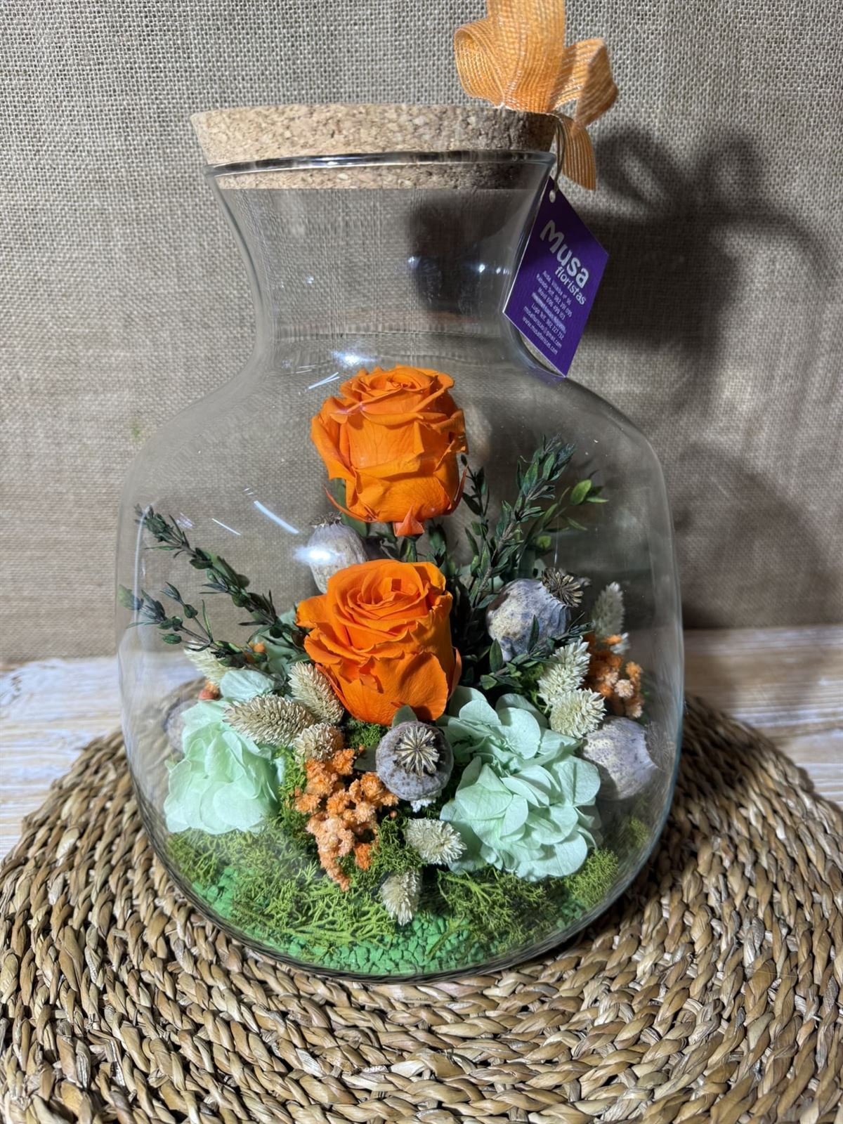 Terrarium en tonos naranja - Imagen 4