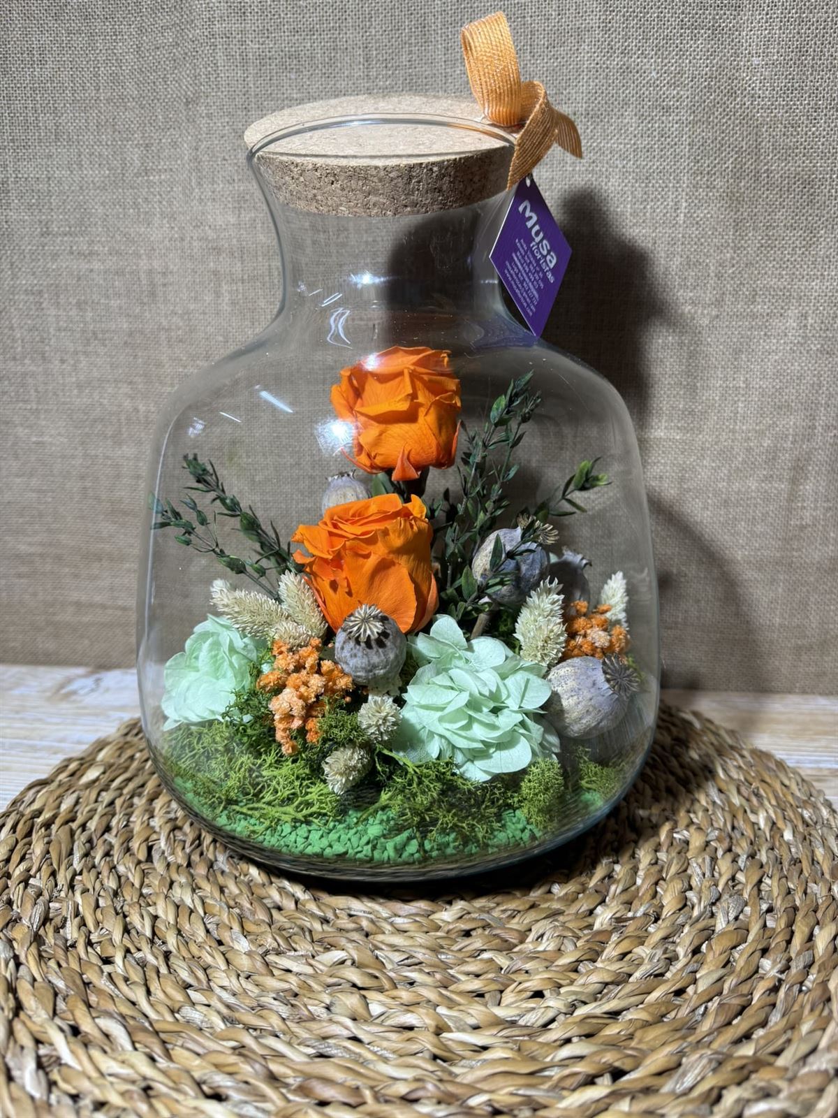 Terrarium en tonos naranja - Imagen 5