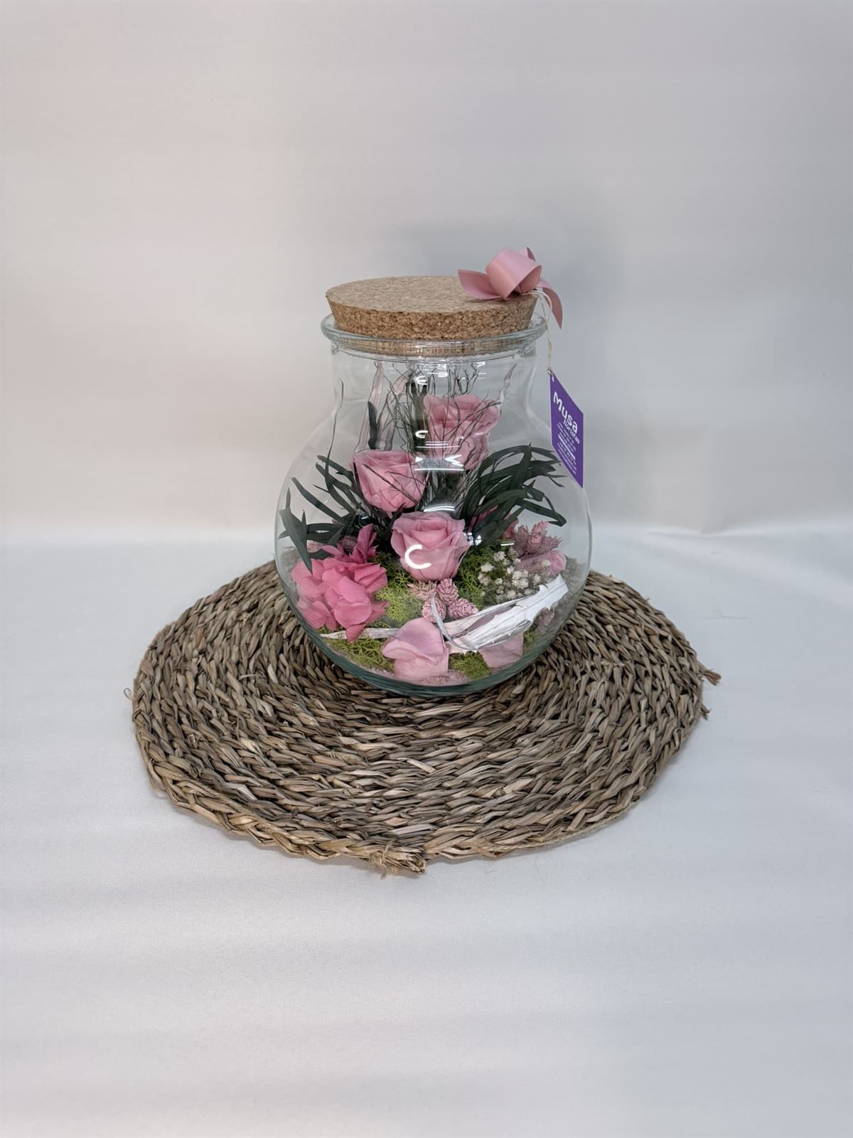 Terrarium en tonos rosa - Imagen 2