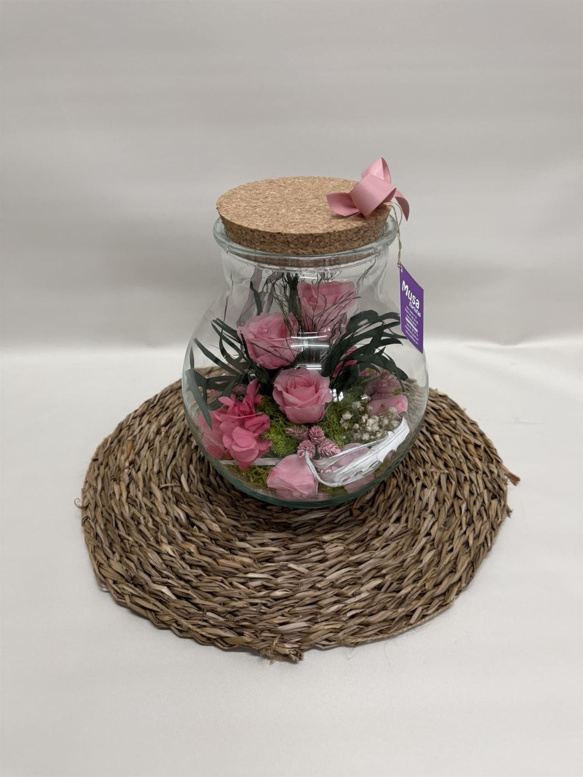 Terrarium en tonos rosa - Imagen 3