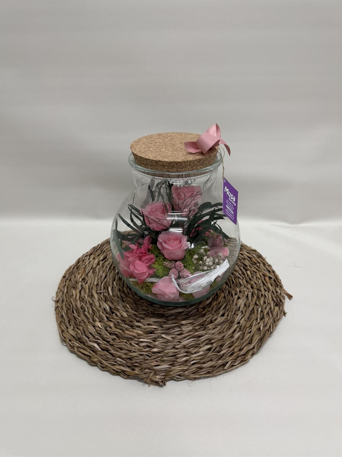Terrarium en tonos rosa - Imagen 4
