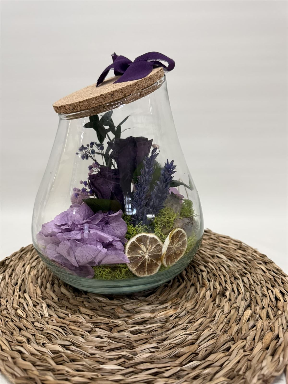 Terrarium kumbolo en tonos morados - Imagen 2