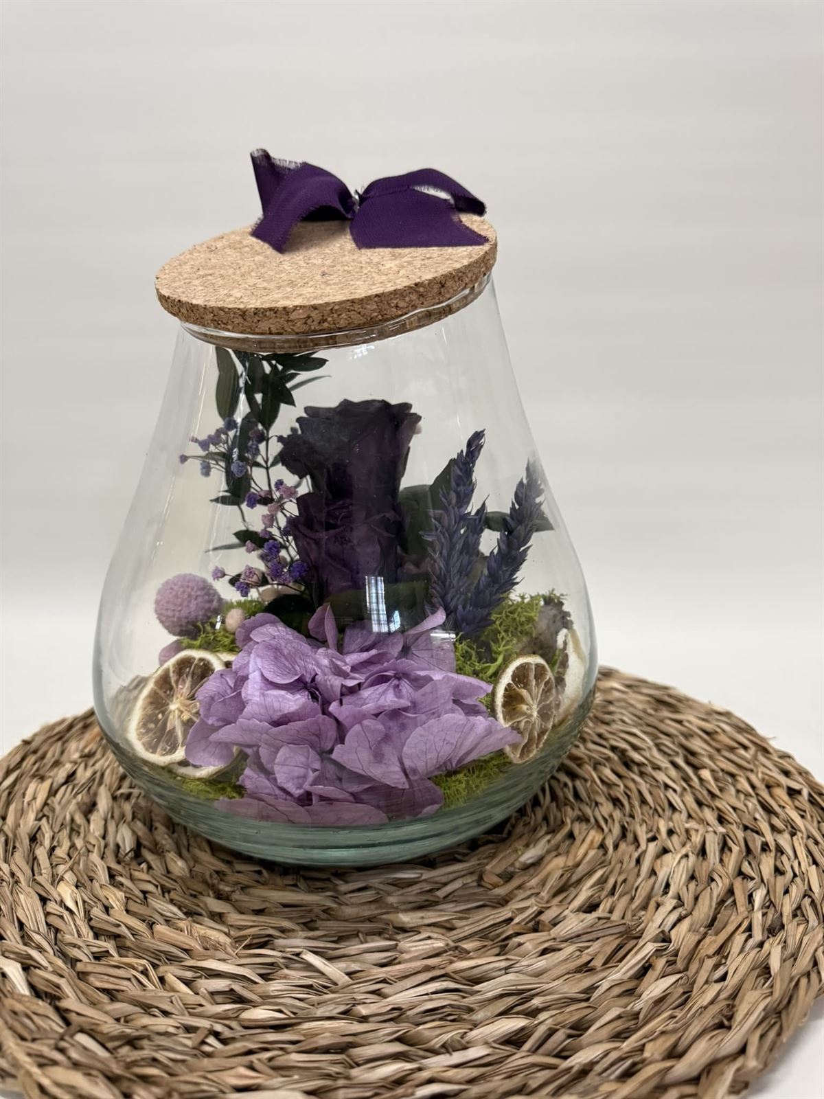 Terrarium kumbolo en tonos morados - Imagen 3