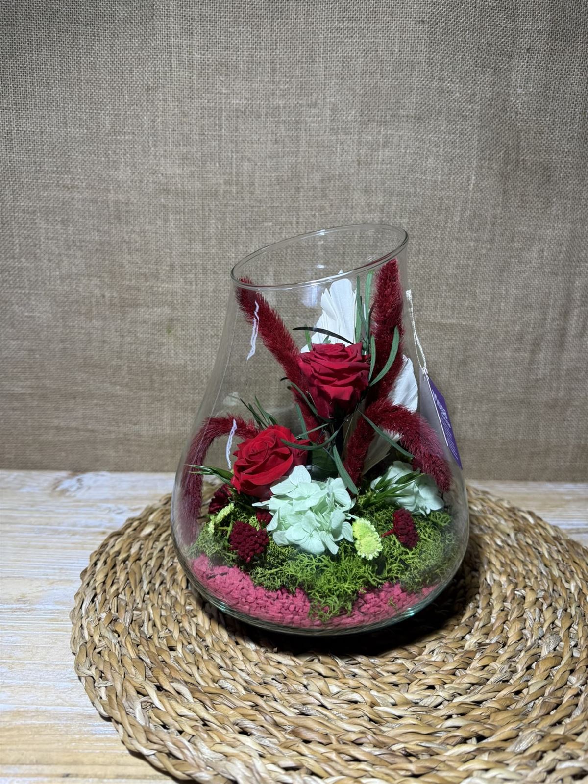 Terrarium kumbolo en tonos rojos - Imagen 5