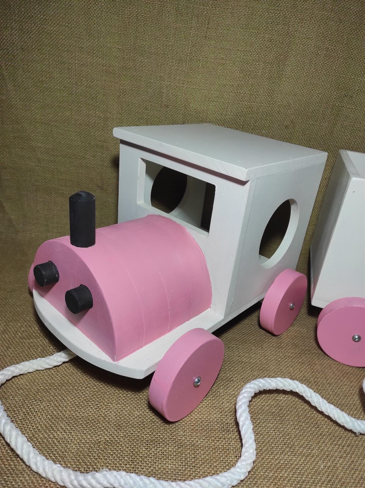 Tren y vagón de madera - Imagen 3