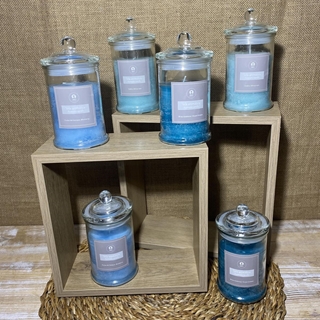 Velas en tonos azules - Imagen 1